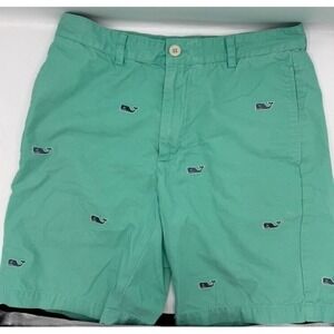 Vineyard Vines Club/Fraternity Shorts Men's‎ size 30 Green w/Blue Whales